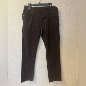 7 Diamonds Clifton Slim Straight Mens Size‎ 32 New Brown Corduroy Pants